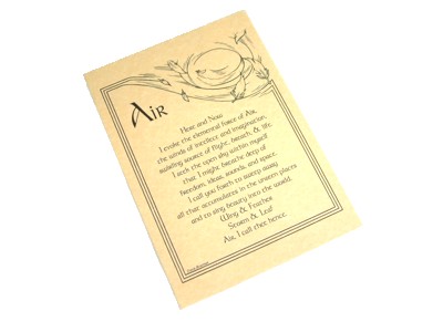 Invocation of Air Parchment Poster